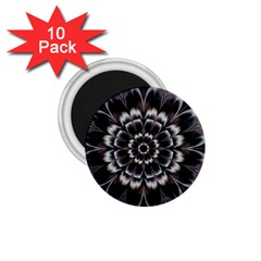 Abstract Digital Art Artwork Black White 1 75  Magnets (10 Pack)  by Pakrebo