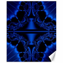 Art Fractal Artwork Creative Blue Black Canvas 16  X 20  by Pakrebo