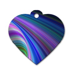 Background Abstract Curves Dog Tag Heart (two Sides) by Bajindul