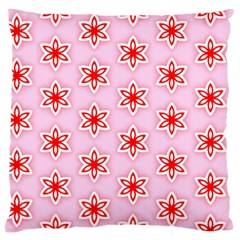 Texture Star Backgrounds Pink Large Cushion Case (two Sides) by HermanTelo