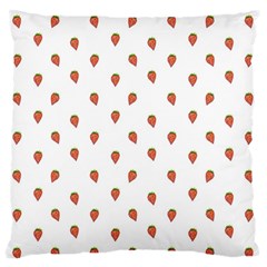 Cartoon Style Strawberry Pattern Standard Flano Cushion Case (two Sides) by dflcprintsclothing