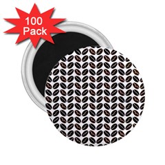 Coffee Beans Pattern Illustrator 2 25  Magnets (100 Pack)  by Wegoenart