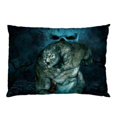 Aweome Troll With Skulls In The Night Pillow Case