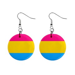 Pansexual Pride Flag Mini Button Earrings by lgbtnation