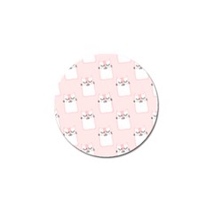 Pattern Pink Cute Sweet Fur Cats Golf Ball Marker (10 Pack) by Pakrebo