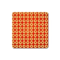 Wallpaper Illustration Pattern Square Magnet by Pakrebo