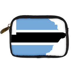 Botswana Flag Map Geography Digital Camera Leather Case by Sapixe