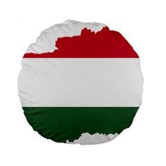 Hungary Country Europe Flag Standard 15  Premium Round Cushions by Sapixe