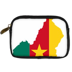 Cameroon Flag Map Geography Digital Camera Leather Case by Sapixe