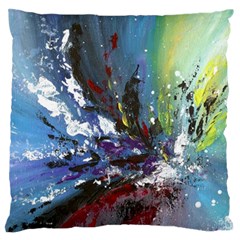 Original Abstract Art Large Flano Cushion Case (one Side) by scharamo