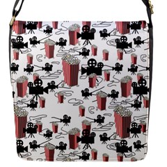 Movies And Popcorn Flap Closure Messenger Bag (s) by bloomingvinedesign