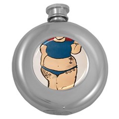 Sassy Round Hip Flask (5 Oz) by Abigailbarryart