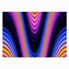 Wave Line Waveform Sound Purple Large Glasses Cloth by HermanTelo