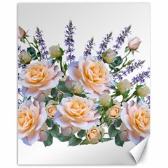 Roses Flowers Salvias Arrangement Canvas 16  X 20  by Pakrebo