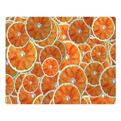 Oranges Background Double Sided Flano Blanket (large)  by HermanTelo