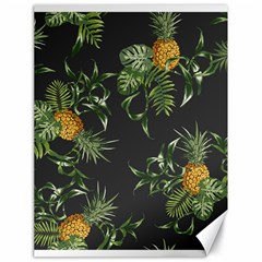 Pineapples Pattern Canvas 18  X 24  by Sobalvarro