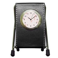 Blank Color Pen Holder Desk Clock by HermanTelo