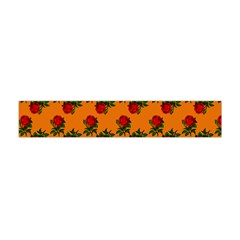 Red Roses Orange Flano Scarf (mini) by snowwhitegirl