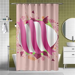 Easter Egg Colorful Spring Color Shower Curtain 48  X 72  (small)  by Simbadda