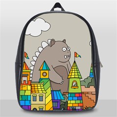 Kids Drawing Children Artwork Art School Bag (large) by Simbadda