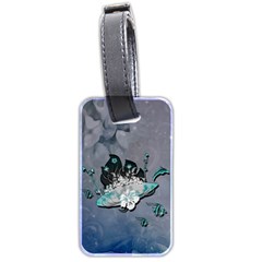 Sport, Surfboard With Flowers And Fish Luggage Tag (two Sides) by FantasyWorld7