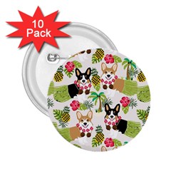 Corgis Pattern 2 25  Buttons (10 Pack)  by Sudhe