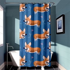 Corgi Patterns Shower Curtain 36  X 72  (stall)  by Sudhe