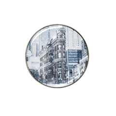 City Building Skyscraper Town Hat Clip Ball Marker by Simbadda