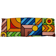 Colorful Geometric Mosaic Background Body Pillow Case (dakimakura) by Vaneshart