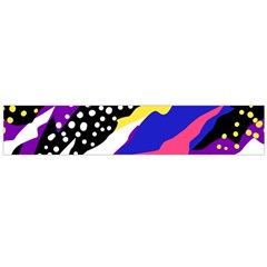 Colorful Abstract Waves Pattern Large Flano Scarf  by teeziner