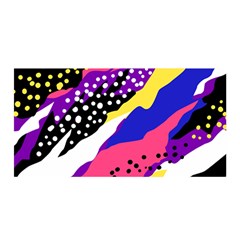 Colorful Abstract Waves Pattern Satin Wrap by teeziner