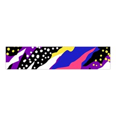 Colorful Abstract Waves Pattern Velvet Scrunchie by teeziner