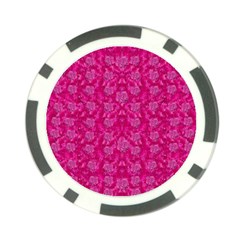 Roses And Roses A Soft Flower Bed Ornate Poker Chip Card Guard by pepitasart