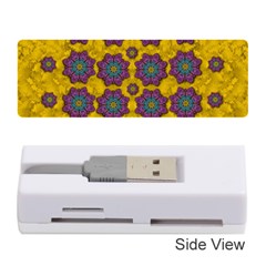 Bohemian Rare  Fantasy Flowers In The Festive Sun Memory Card Reader (stick) by pepitasart