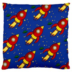 Space Rocket Pattern Standard Flano Cushion Case (one Side) by Vaneshart