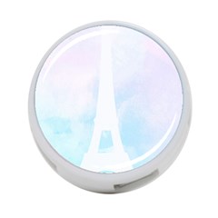 Pastel Eiffel s Tower, Paris 4-port Usb Hub (two Sides) by Lullaby