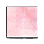 Pink blurry pastel watercolour ombre Memory Card Reader (Square 5 Slot) Front