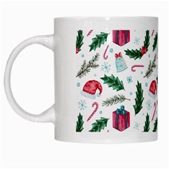 Christmas Background White Mugs by Simbadda