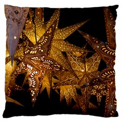 Star Decoration Christmas Christmas Decoration Symmetry Christmas Lights Fractal Art Luminous Stars Standard Flano Cushion Case (two Sides) by Vaneshart