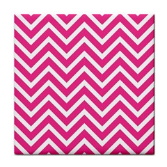 Chevrons Zigzag Pattern Design Pink White Face Towel by Wegoenart