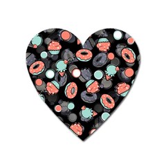 Seamless Sweets Background Heart Magnet by Vaneshart