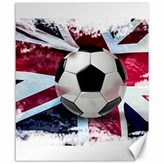 Soccer Ball With Great Britain Flag Canvas 8  X 10  by Vaneshart