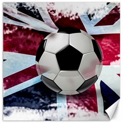 Soccer Ball With Great Britain Flag Canvas 16  X 16  by Vaneshart