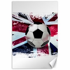 Soccer Ball With Great Britain Flag Canvas 20  X 30  by Vaneshart