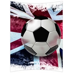 Soccer Ball With Great Britain Flag Back Support Cushion by Vaneshart