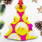 Pop Art Tennis Balls Christmas Tree Ornament (Two Sides) Back