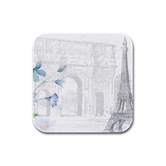 French 1047909 1280 Rubber Square Coaster (4 Pack)  by vintage2030