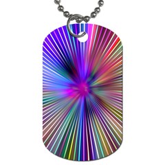 Rays Colorful Laser Ray Light Dog Tag (one Side) by Bajindul