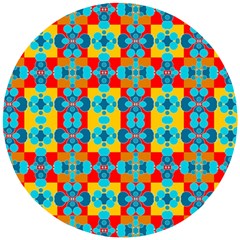 Pop Art  Wooden Puzzle Round by Sobalvarro