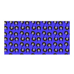 Retro Girl Daisy Chain Pattern Blue Satin Wrap by snowwhitegirl